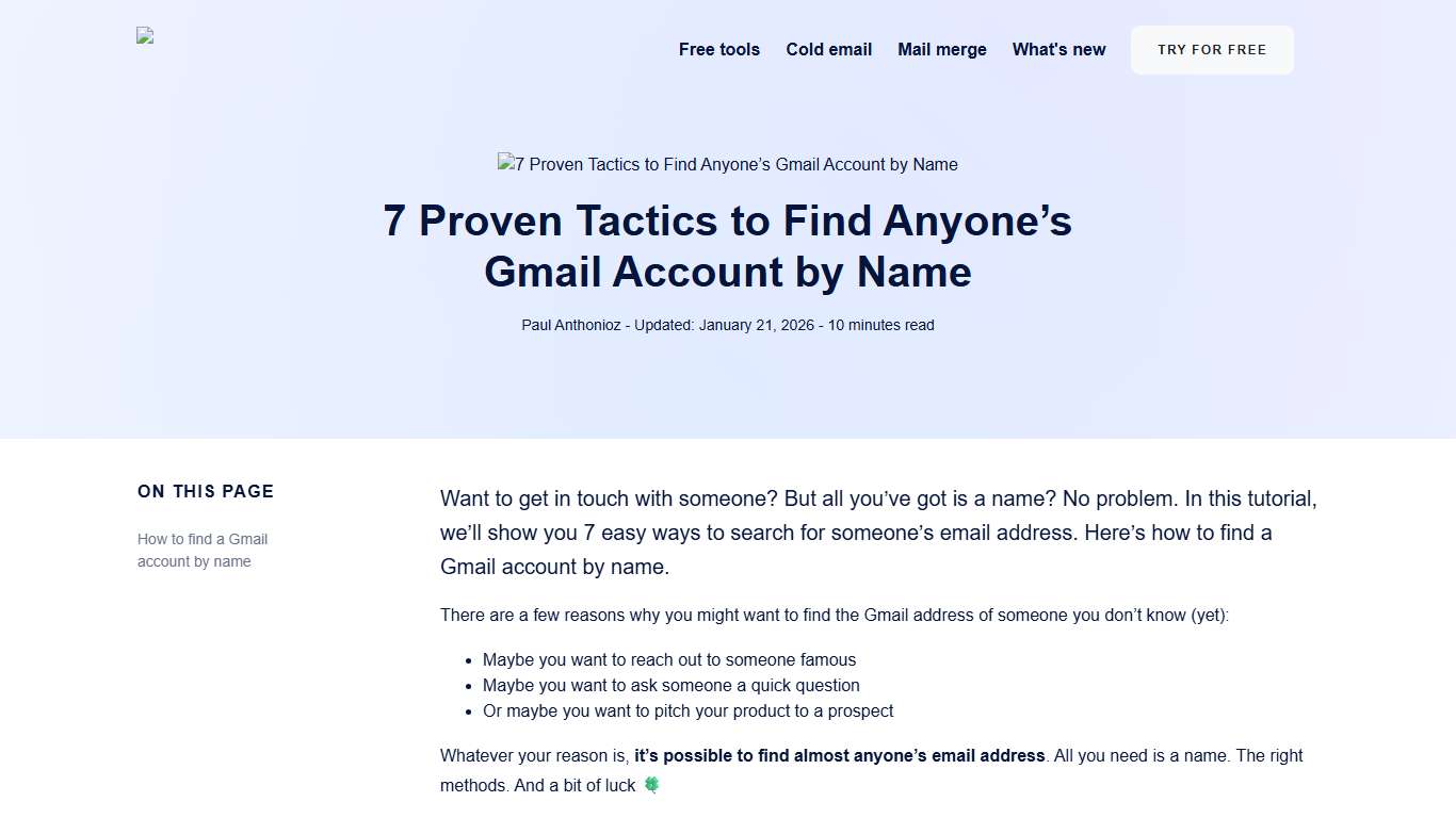 7 Proven Tactics to Find Anyone’s Gmail Account by Name